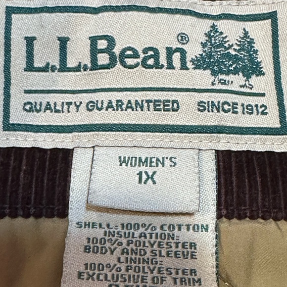 L.L. Bean Chocolate Corduroy Utility Jacket - Picture 10 of 11